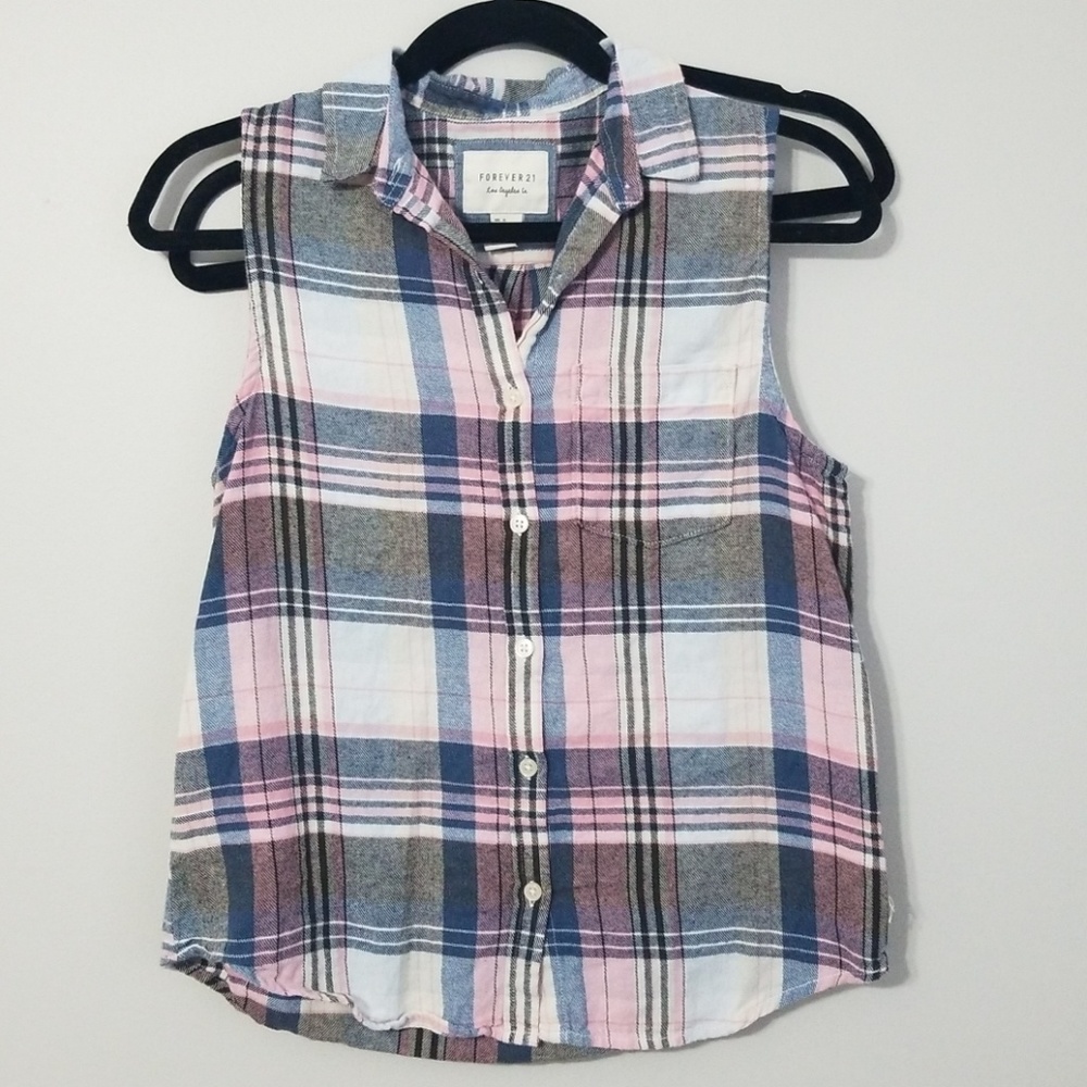 Sleeveless Flannel